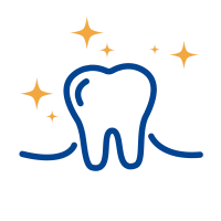 Illustration representing plaque and tartar control