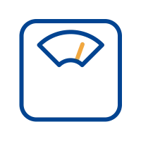 Illustration representing ideal weight